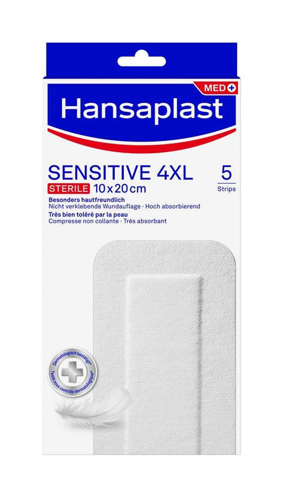 Image of Hansaplast Sensitive Strips 4XL 5 Stk