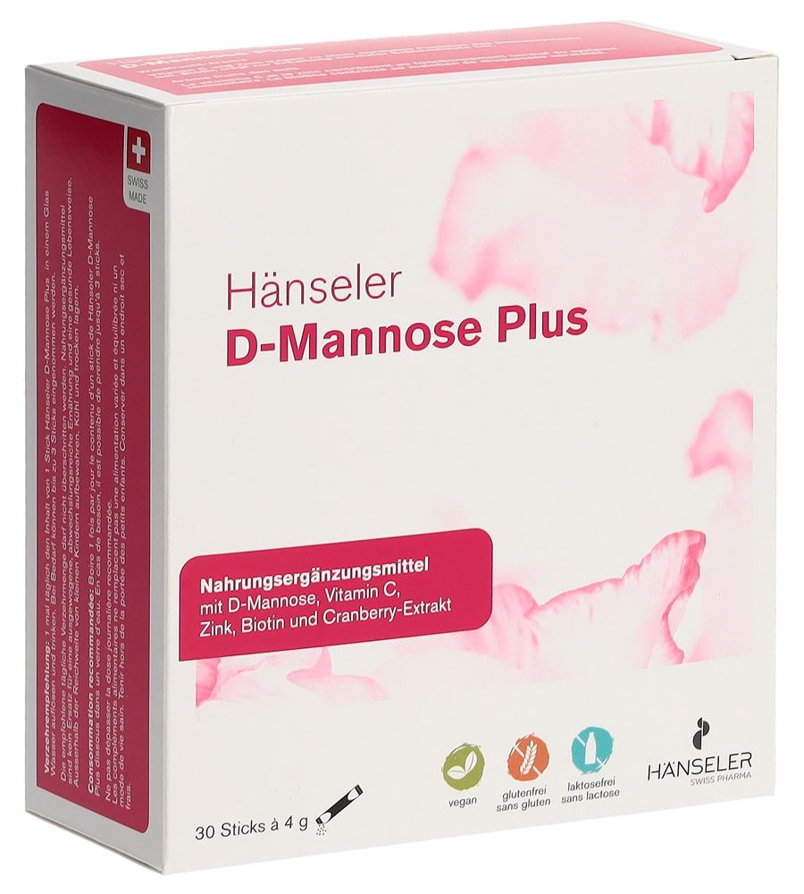 Hänseler D-Mannose Plus 30 Stick 4 g