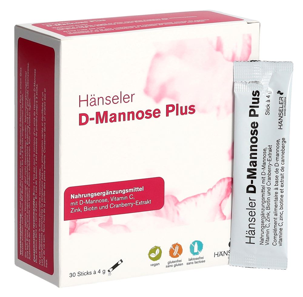 Hänseler D-Mannose Plus 30 stick da 4 g