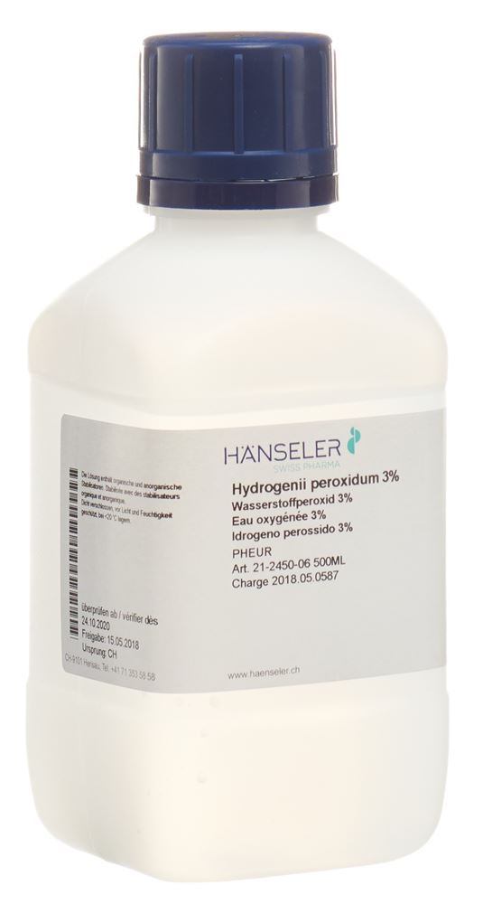 Hänseler Hydrogenii peroxidum 3 % PhEur 500 ml