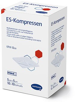 Hartmann ES-Kompresse 5x5cm 12fach steril 100 Stk