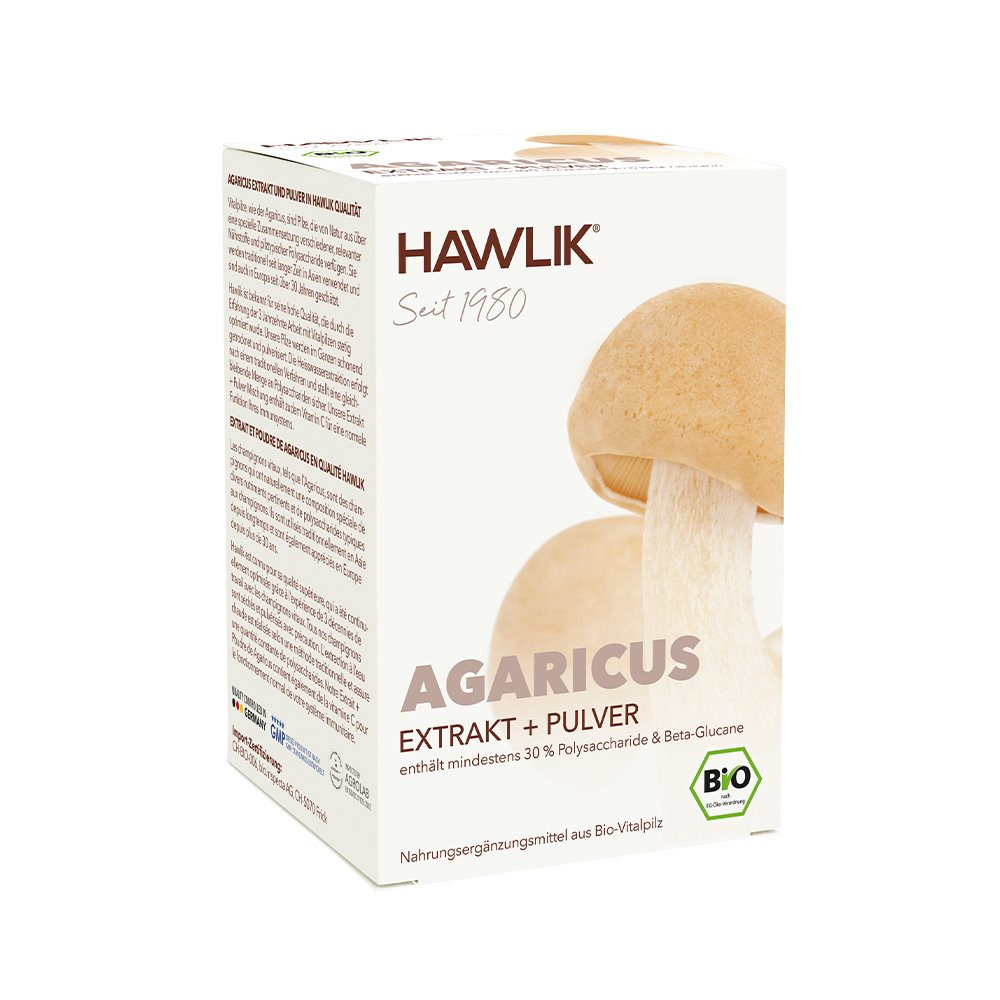 Image of Hawlik Agaricus Extrakt + Pulver Kaps 120 Stk