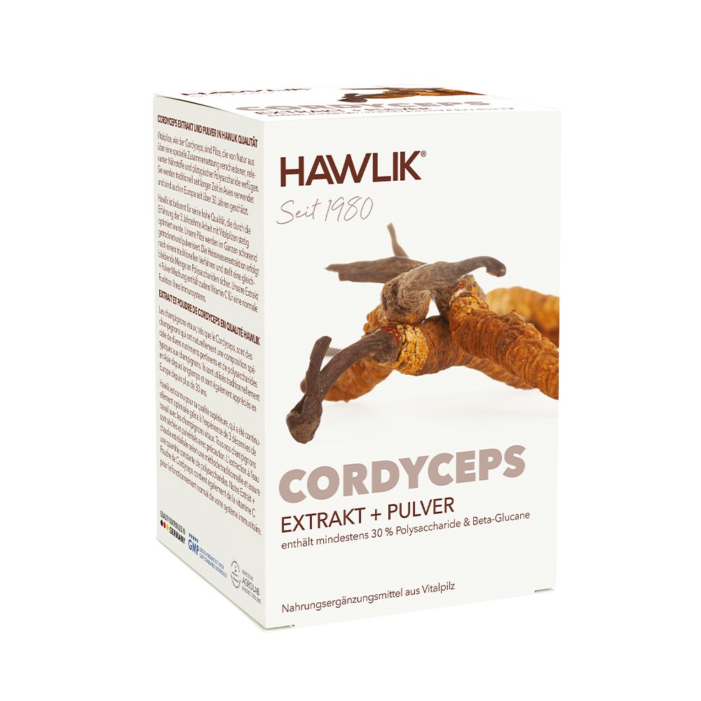 Image of Hawlik Cordyceps Extrakt + Pulver Kaps 120 Stk