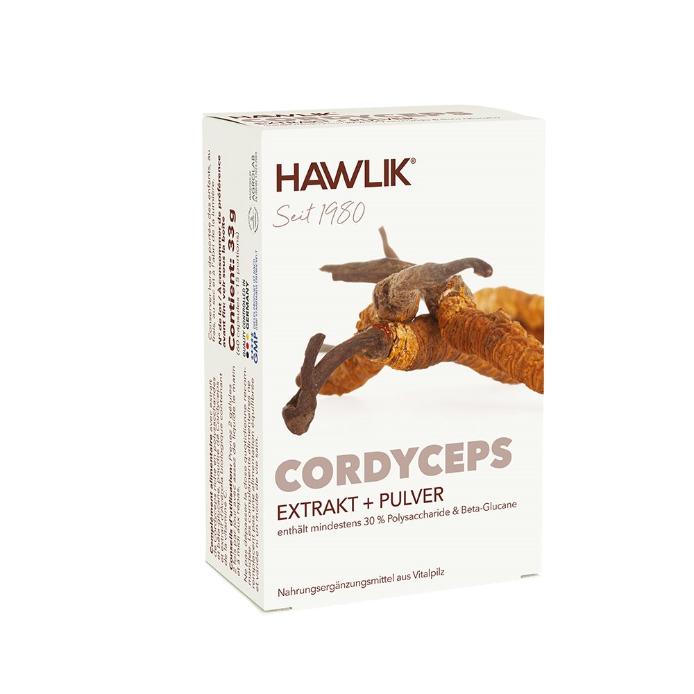 Image of Hawlik Cordyceps Extrakt + Pulver Kaps 60 Stk