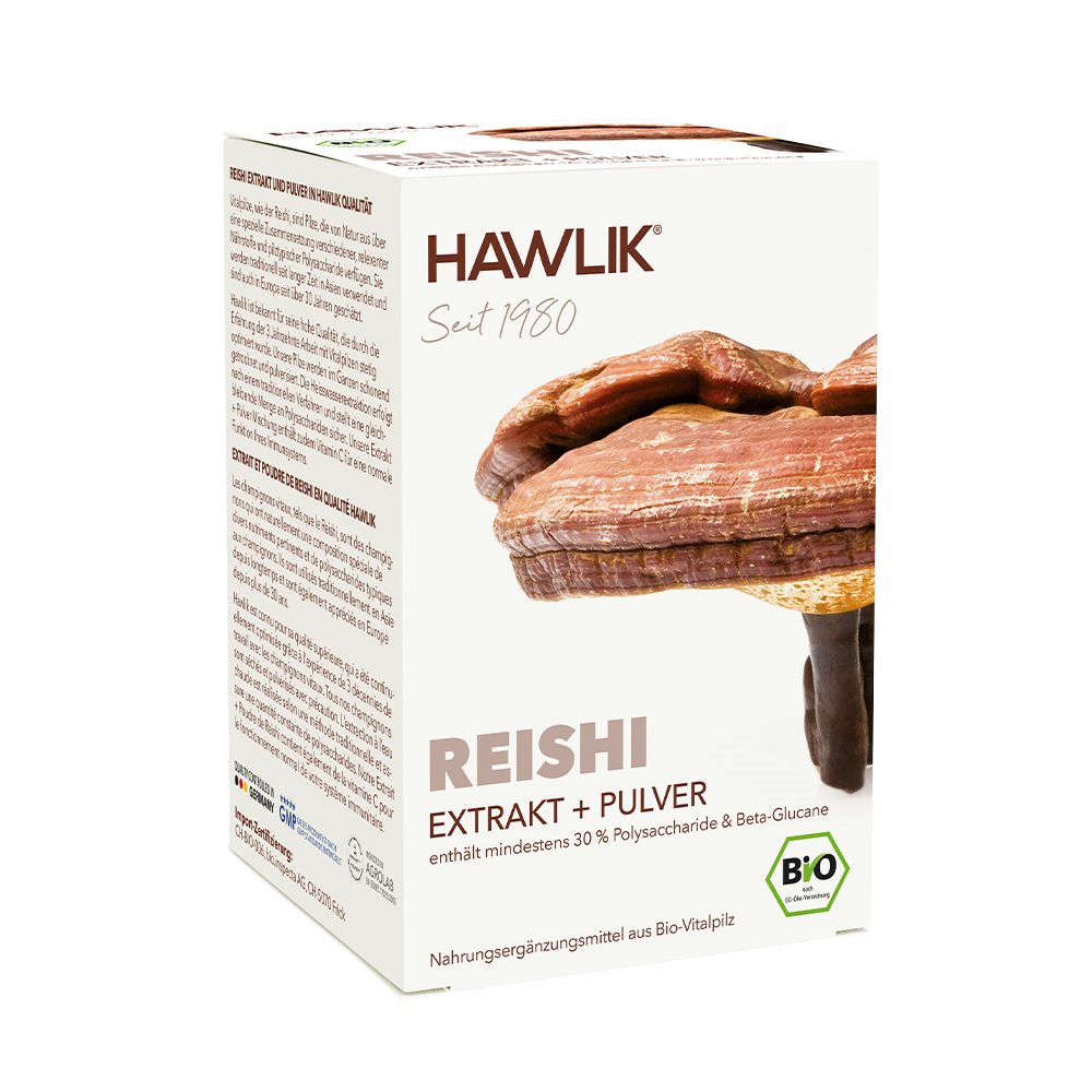 Hawlik Reishi Extrakt + Pulver Kaps 120 Stk