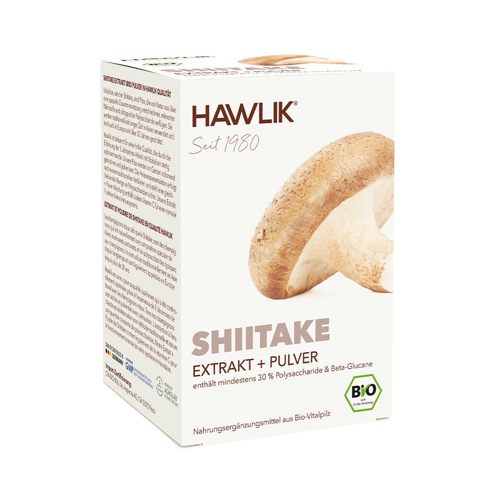 Image of Hawlik Shiitake Extrakt + Pulver Kaps 120 Stk
