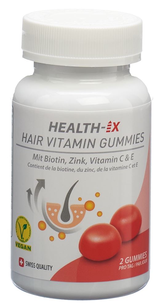 Image of Health-iX Hair Vitamin Gummies vegan Ds 48 Stk