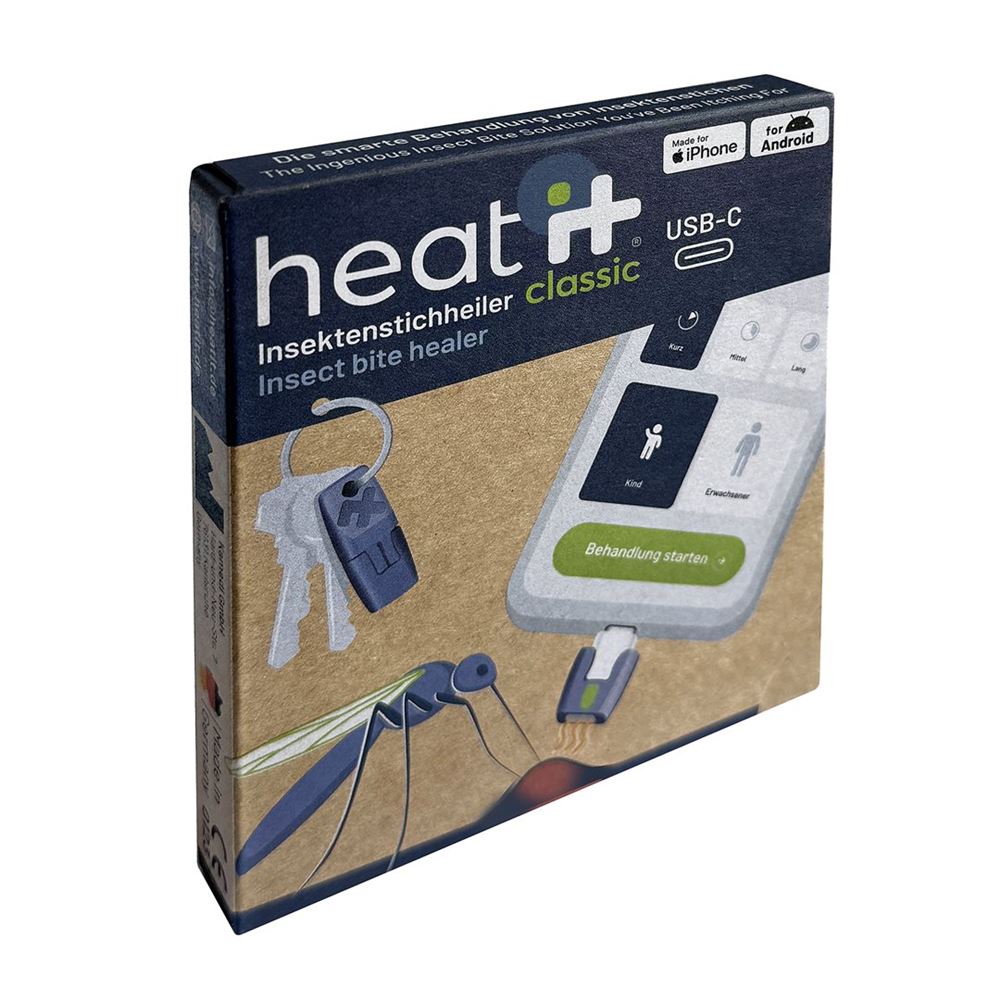 Heat It Classic USB-C Insect Bite Healer - Blue, Blue