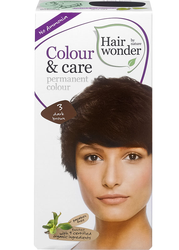 Henna Hairwonder Colour & Care 3 dunkelbraun