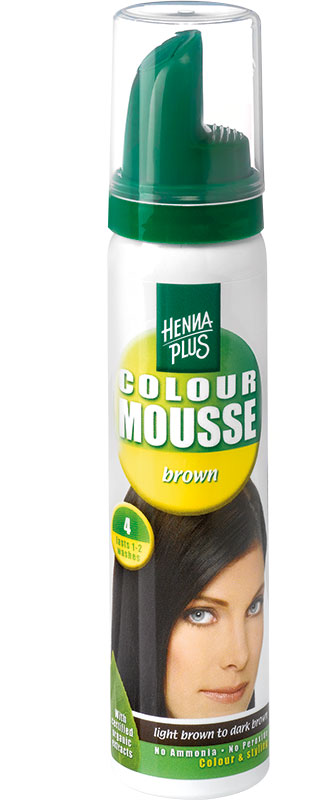 Image of Henna Plus Colour Mousse Brown 4 75 ml