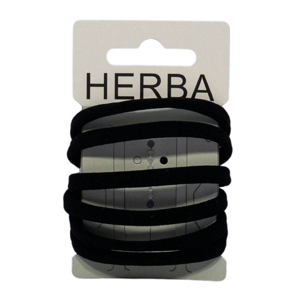 Image of Herba Haarbinder 5.6cm schwarz 6 Stk