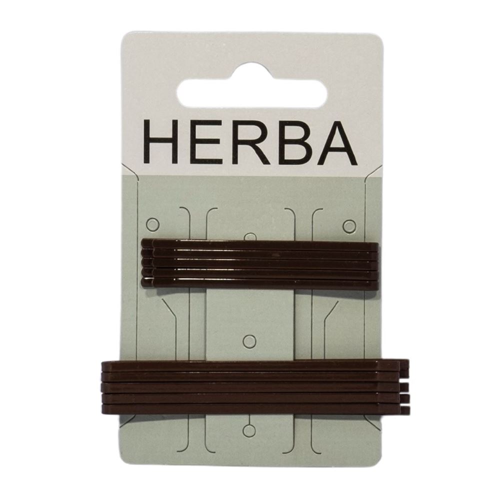 Herba molletta per capelli marrone 121949 10 pezzi
