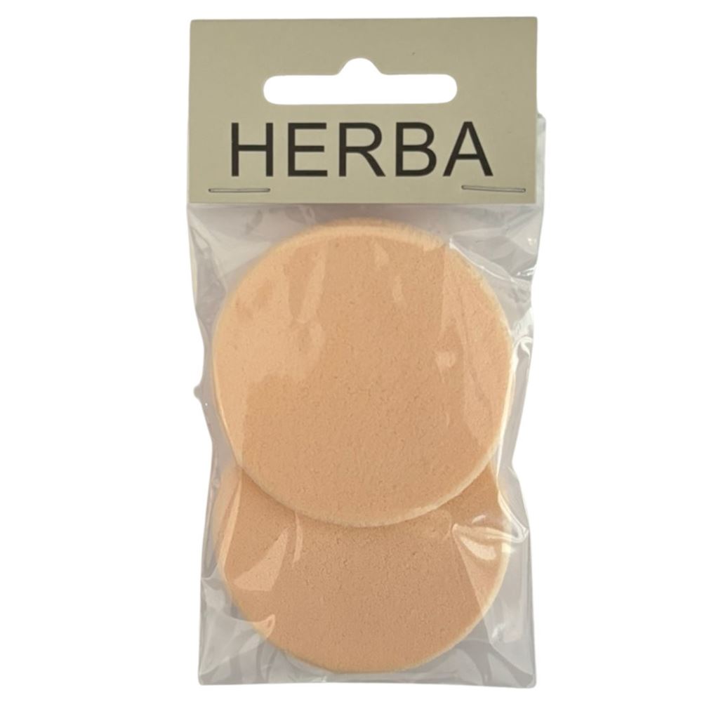Herba Make-up Schwämmchen rund beige 2 Stk