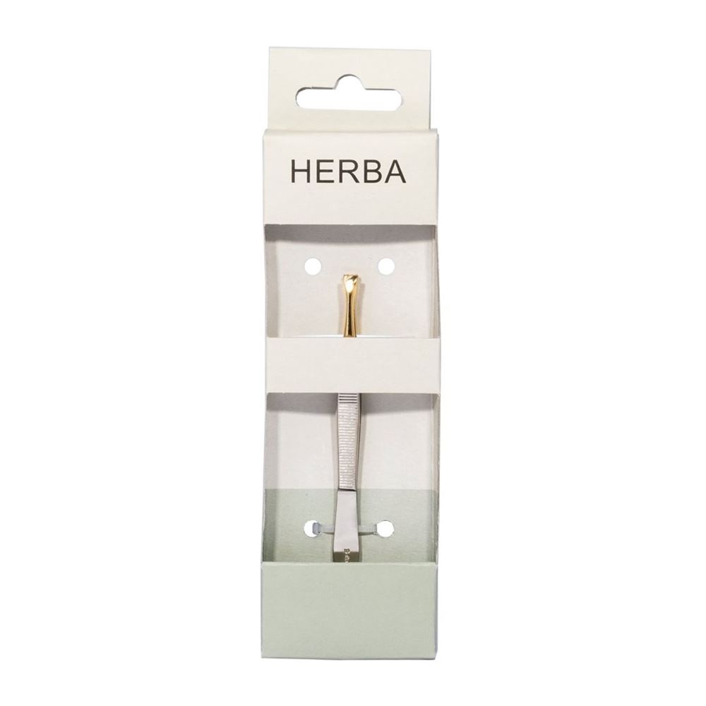 Herba Pinzette 7.5cm Goldspitze