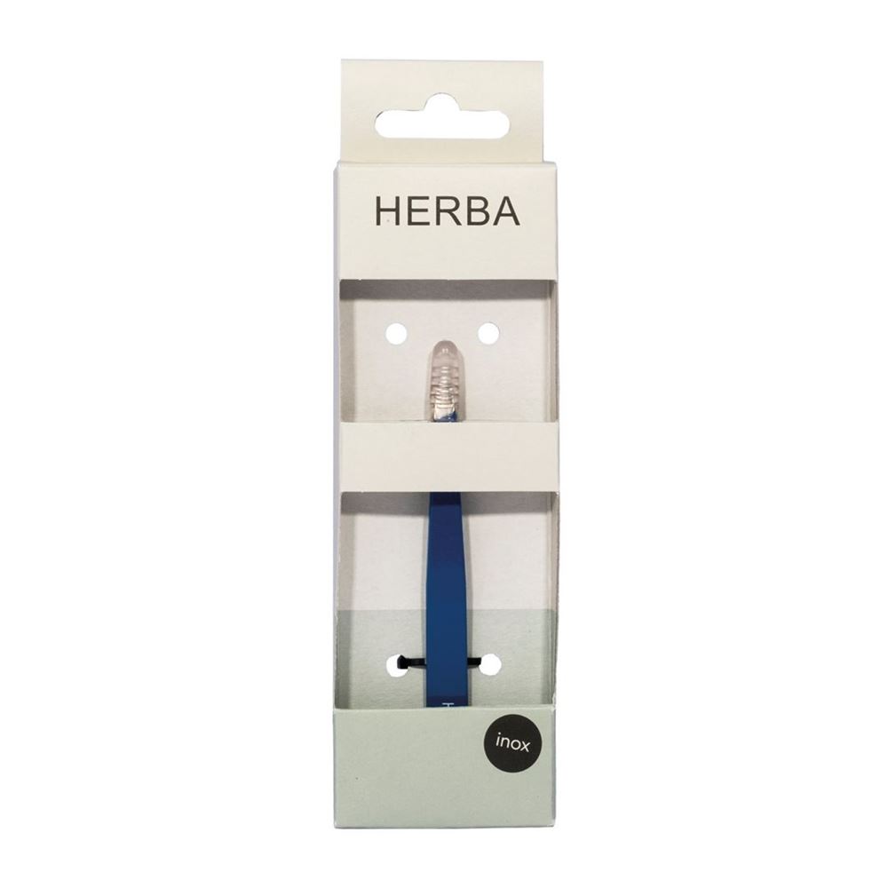 Image of Herba Pinzette schräg Inox blau