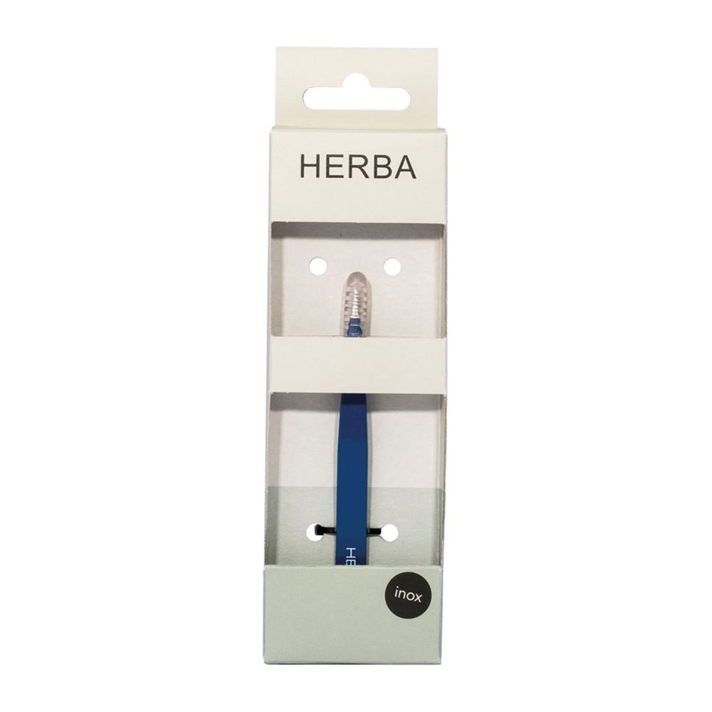 Image of Herba Pinzette spitz Inox blau