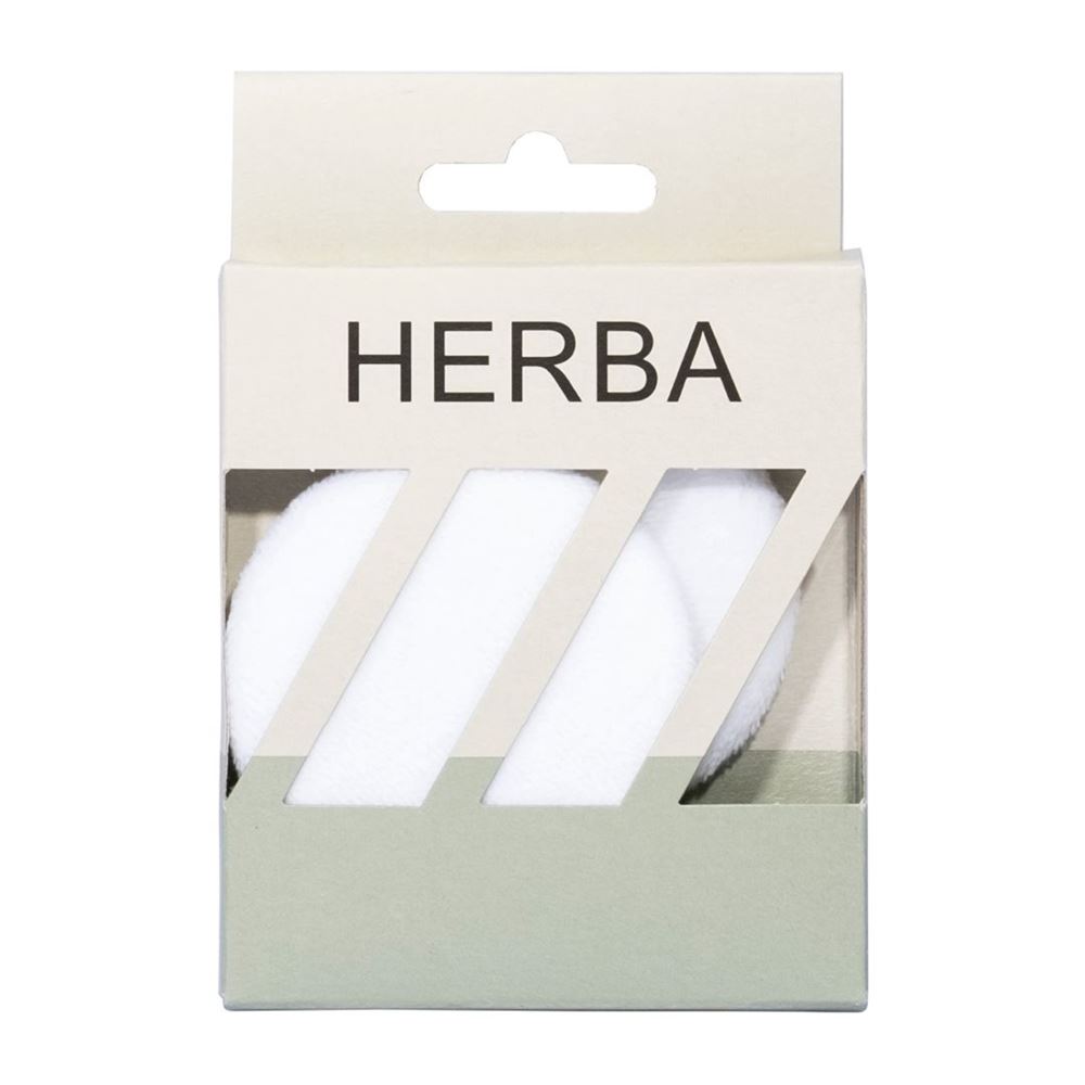 Image of Herba Puderquasten rund weiss 2 Stk