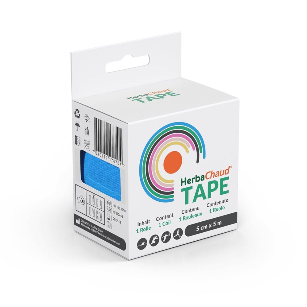 HerbaChaud tape 5cmx5m bleu