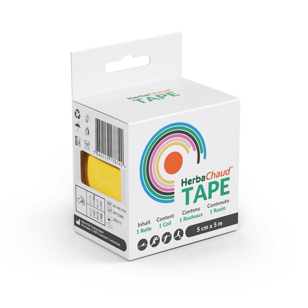 HerbaChaud tape 5cmx5m jaune