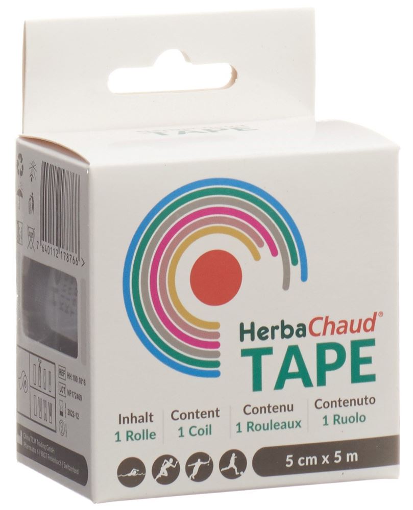 HerbaChaud tape 5cmx5m noir