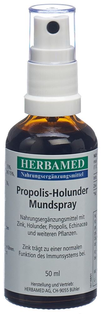 Image of Herbamed Propolis-Holunder Mundspray 50 ml