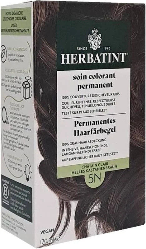 Herbatint Haarfärbegel 5N Helles Kastanienbraun Fl 170 ml