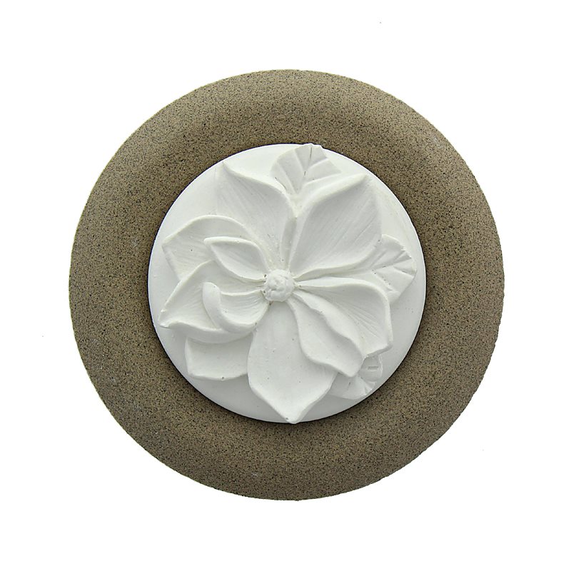 Herboristeria Duftstein Blume auf Teller beige