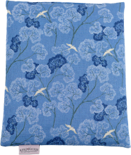 Image of Herzzucker Raps-Wärmekissen 26x21cm Schwalben blau