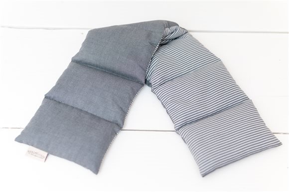 Image of Herzzucker Raps-Wärmekissen 7-Kammern 65x18cm grau