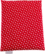 Herzzucker Coussin pépins raisin 26x21cm coeurs rouge