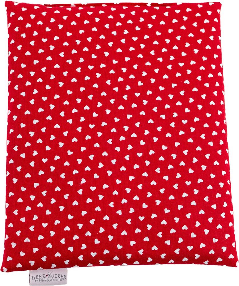 Herzzucker Traubenkernkissen 26x21cm Herzchen rot