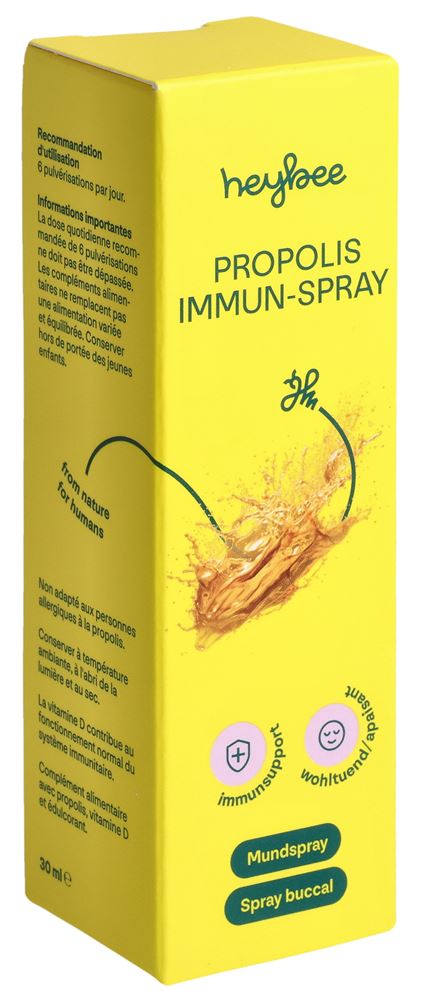 heybee Propolis Immun-Spray Flasche 30 ml | Mundspray | Nahrungsergänzung| Bienen Propolis