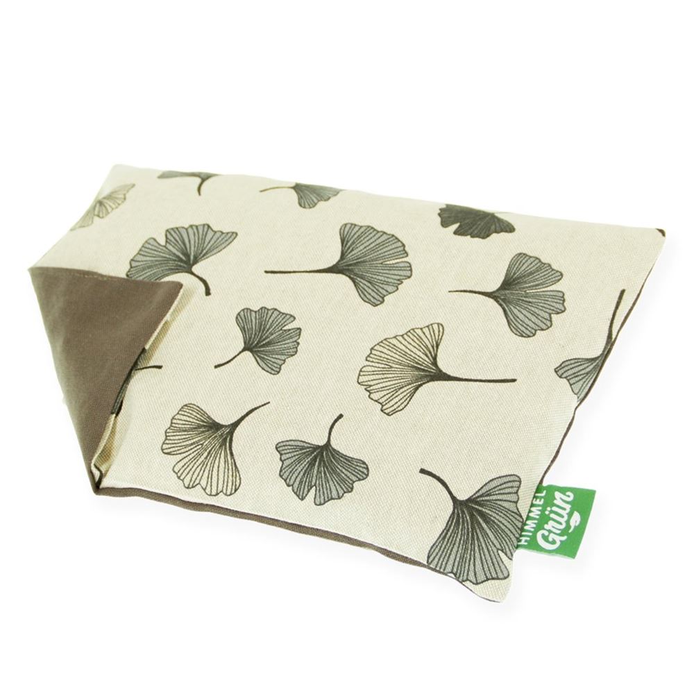 Image of Himmelgrün Kirschkernkissen 30x20cm Ginkgo