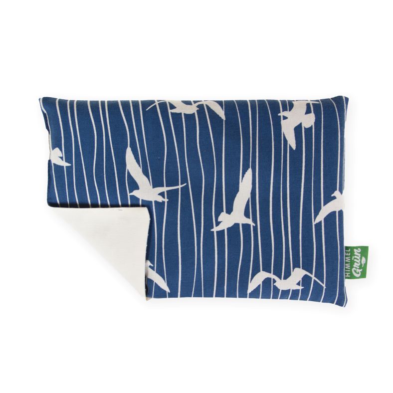 Image of Himmelgrün Traubenkernkissen 30x20cm Möve