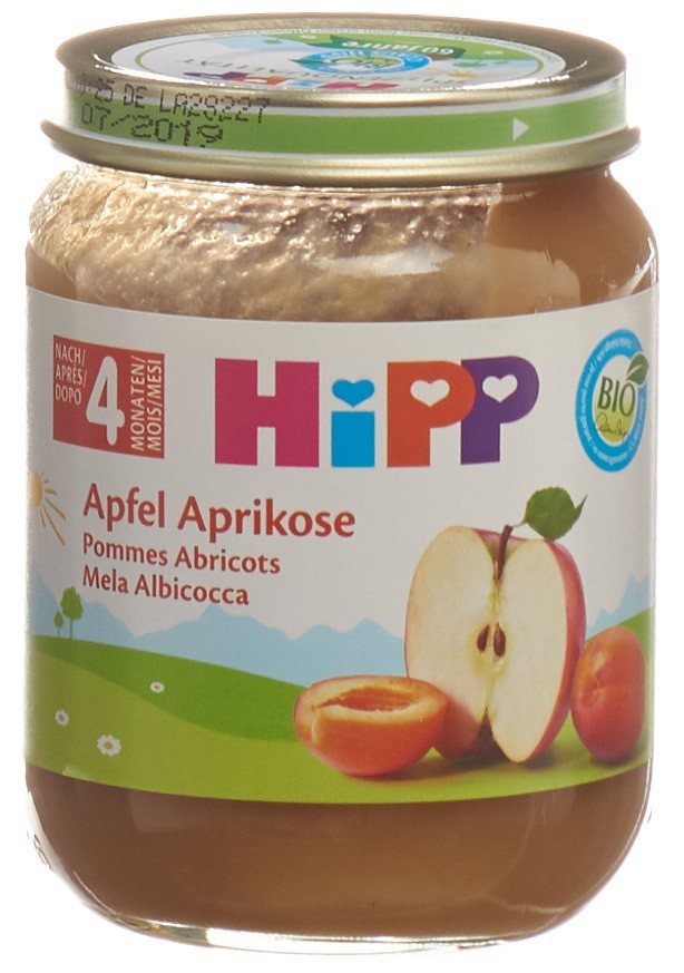HiPP Apfel Aprikose Glas 125 g