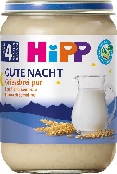Image of HiPP Bio Griessbrei pur Glas 190 g