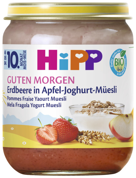Image of HiPP Guten Morgen Erdbeere Joghurt 10 Monate 160 g