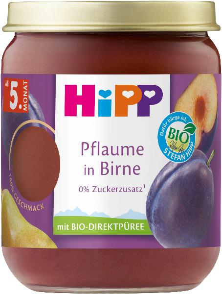 Image of HiPP Pflaume in Birne Bio Glas 160 g