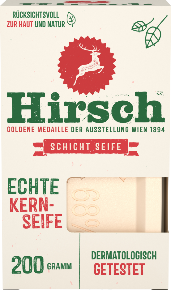 Hirsch Kernseife carton 200 g
