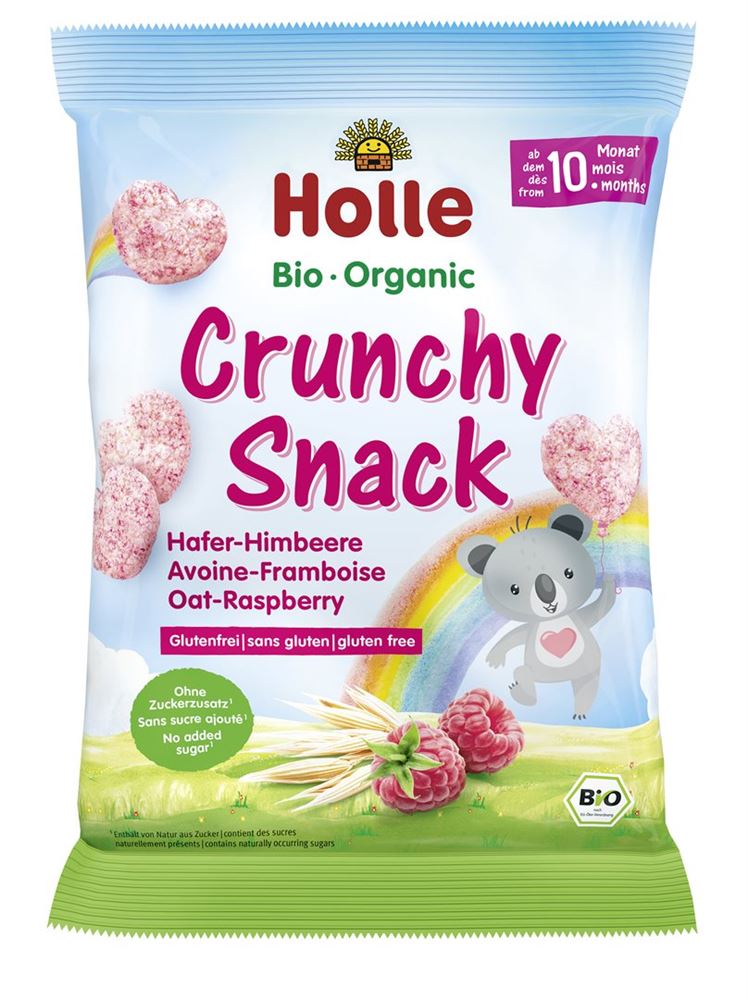 Image of Holle Bio-Crunchy Snack Hafer Himbeere Btl 30 g