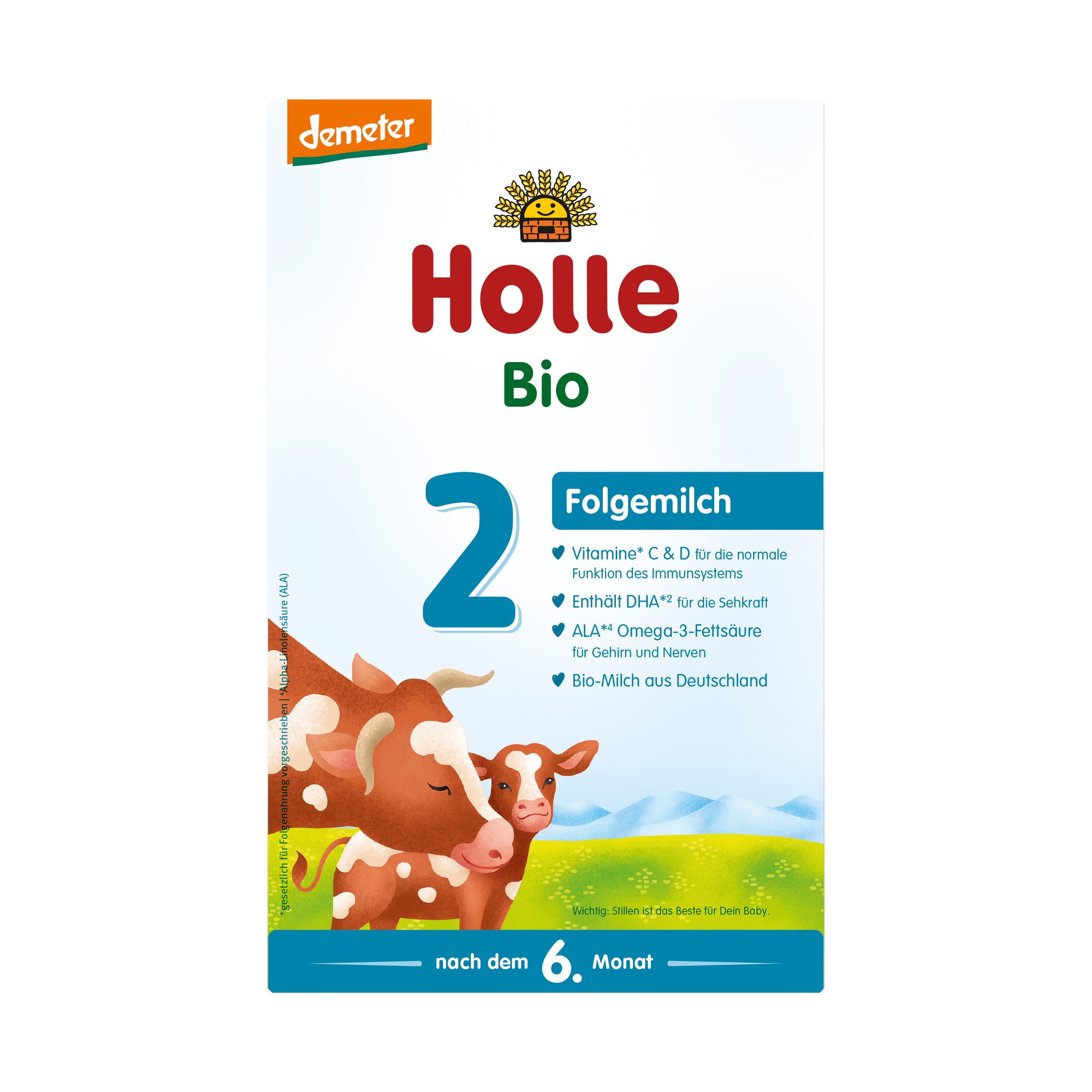 Holle lait de suite 2 pdr bio 600 g