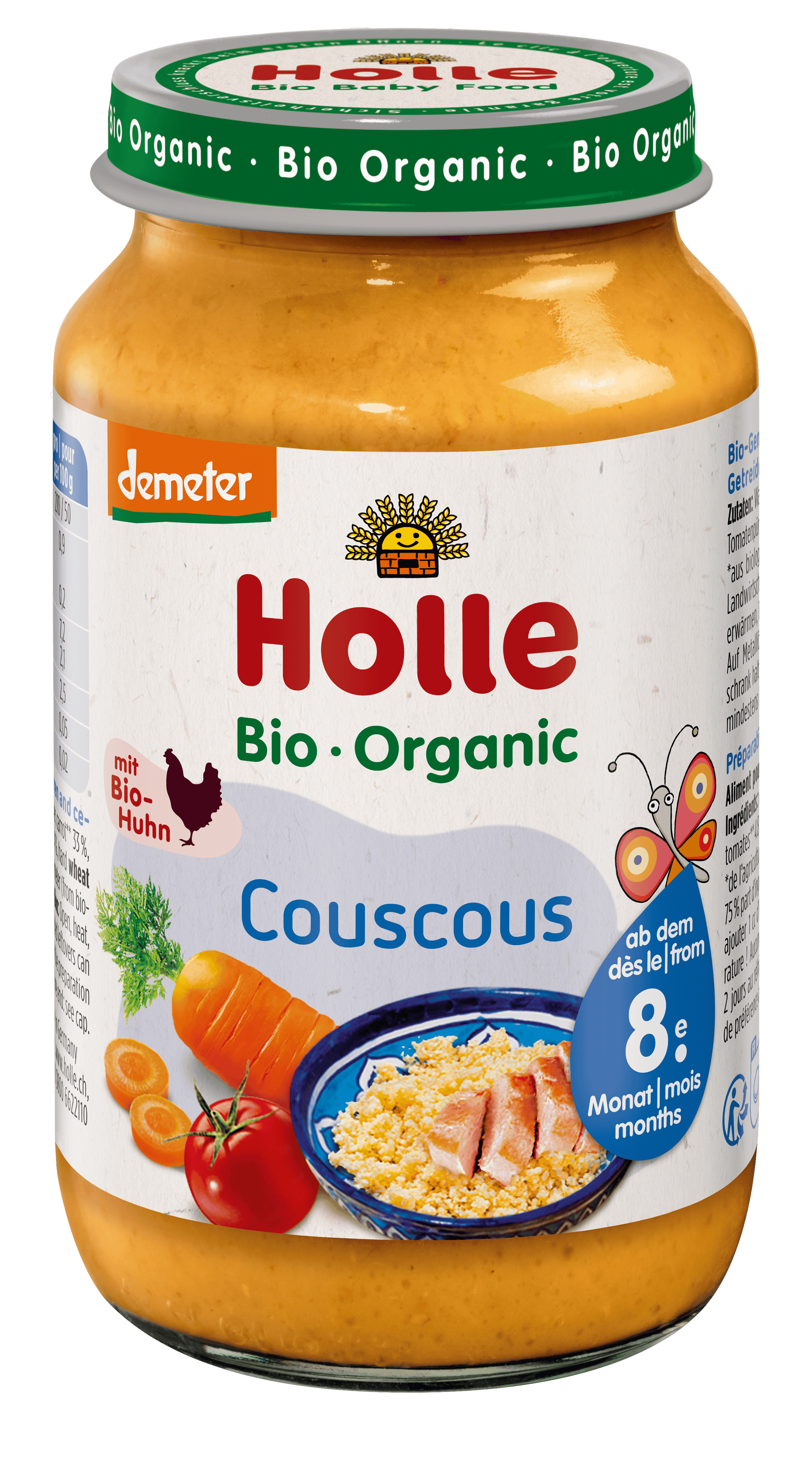Holle Couscous Glas 220 g