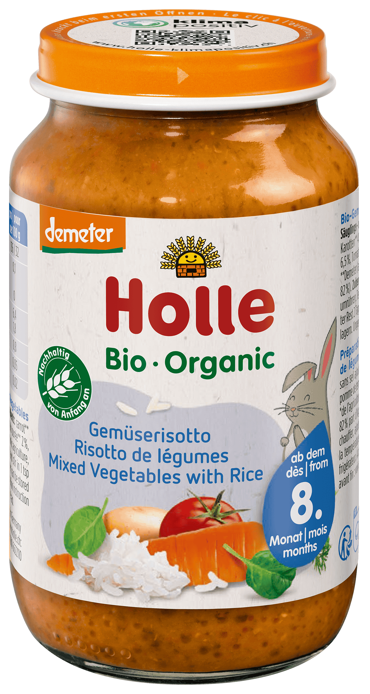 Holle Gemüserisotto Glas 220 g