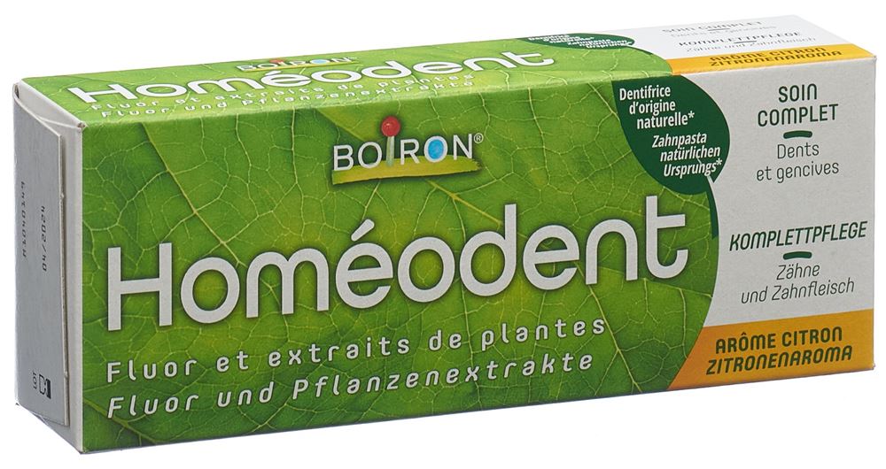 Homeodent Zahn- und Zahnfleischpflege komplett Zitrone Tb 75 ml