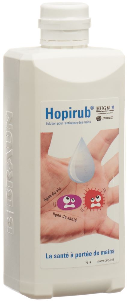 Hopirub désinfection mains fl oval 500 ml
