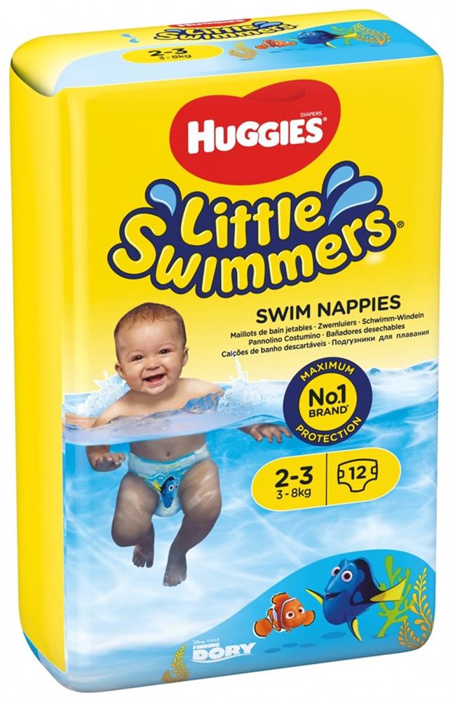 Huggies Little Swimmers couches de bain Gr2-3 3-8kg 12 pce