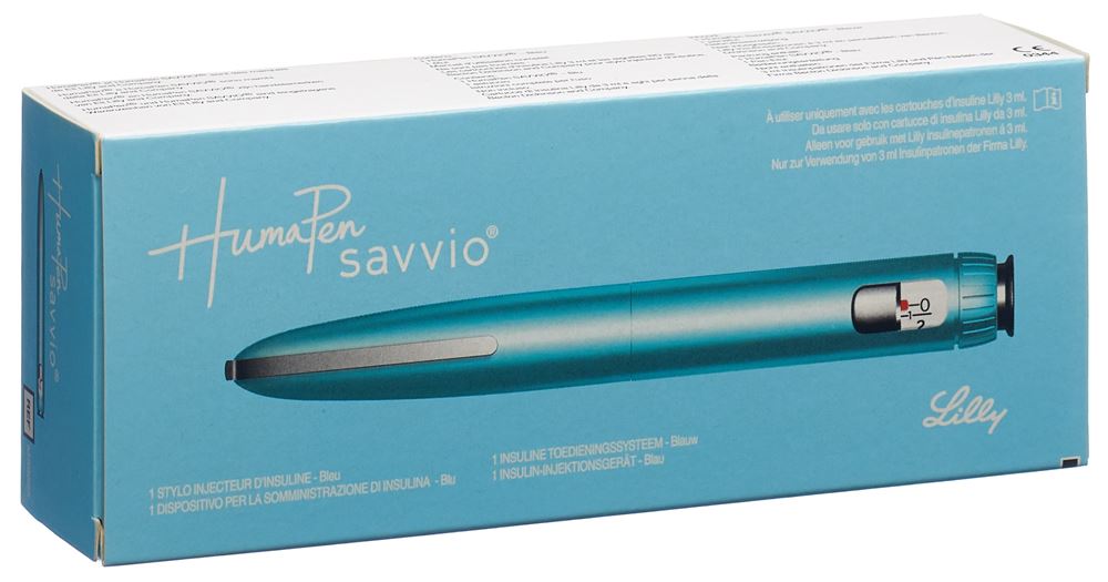 Image of HumaPen Savvio Pen für Insulin-Injektionen blau