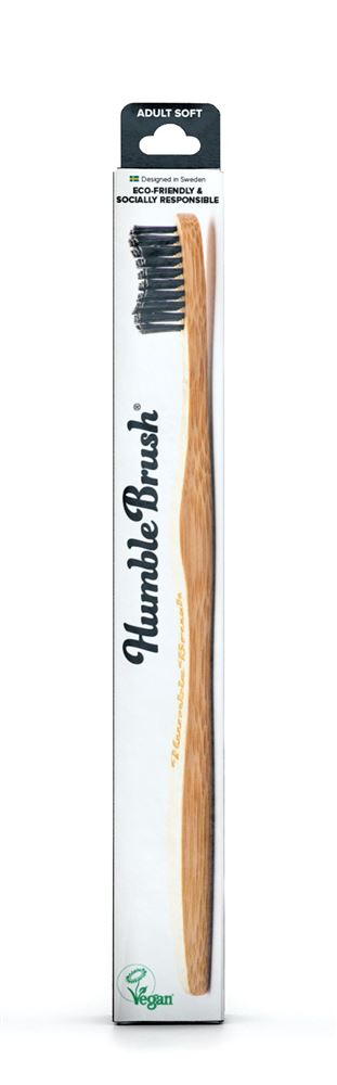 The Humble Co. Bamboo Toothbrush Adult Soft - Black