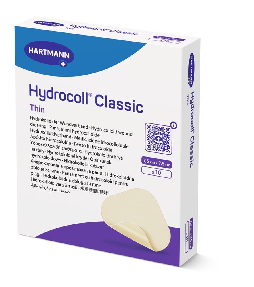Hydrocoll Clas Thin 7.5x7.5cm 10 Stk