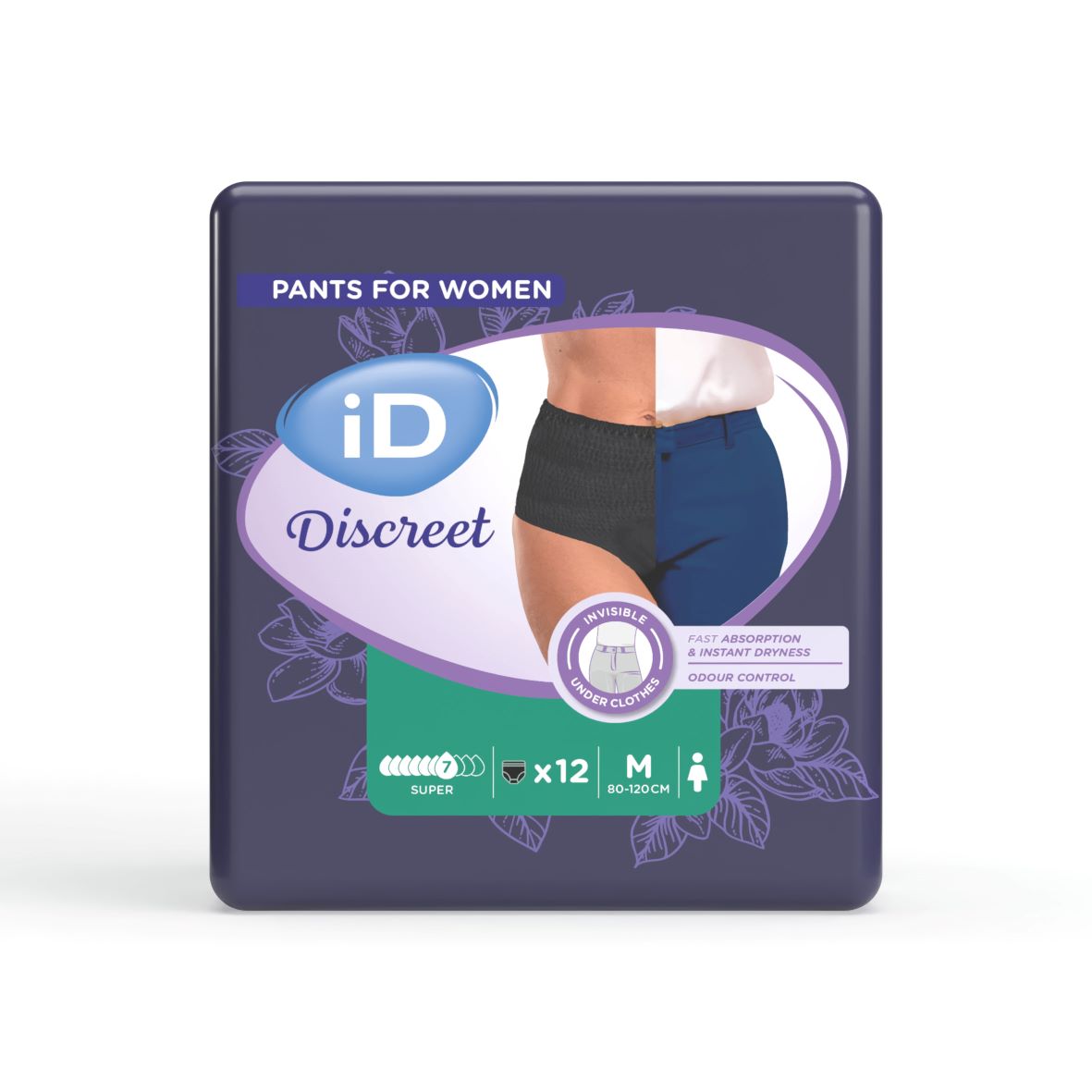 iD Discreet Pants M Super Btl 12 Stk